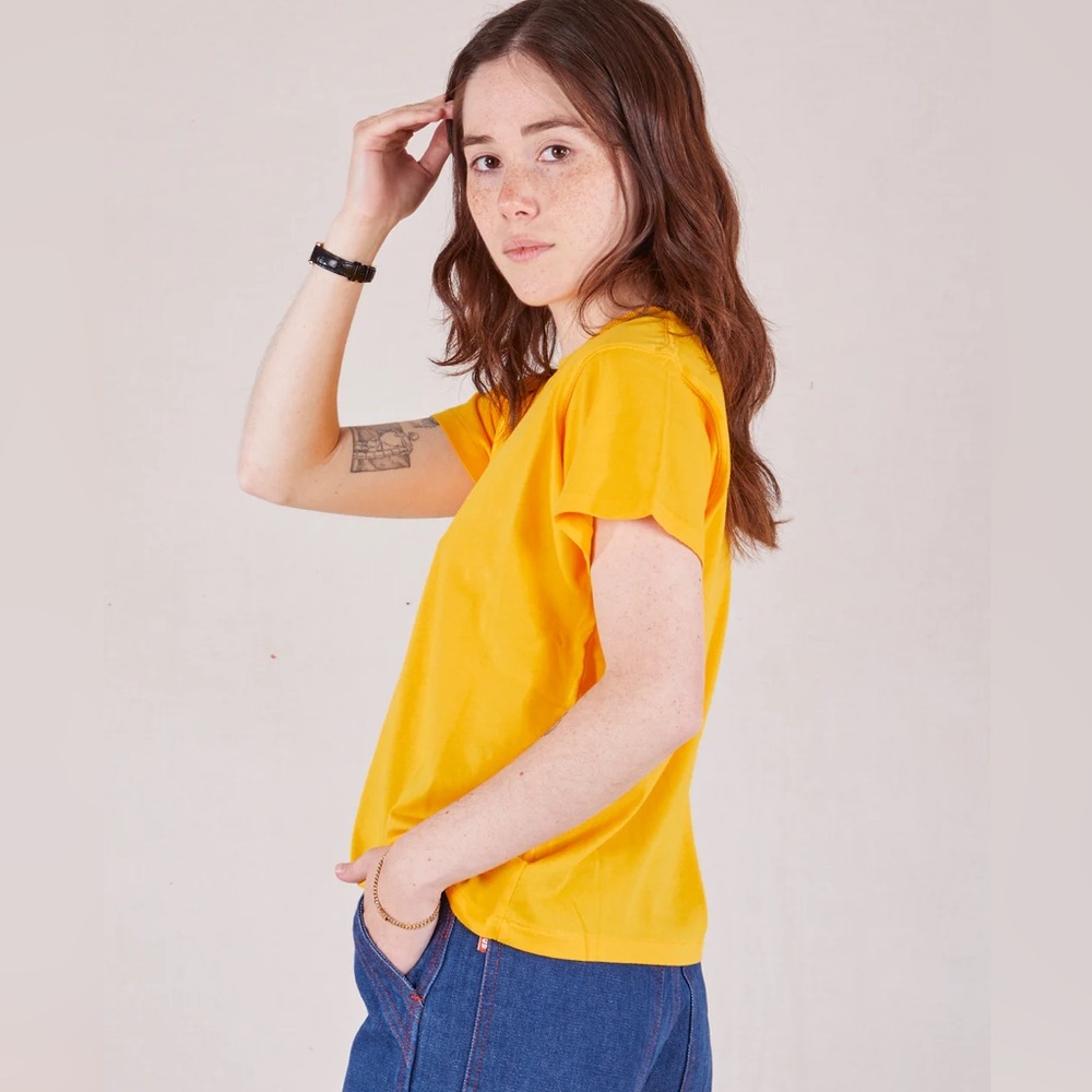 Big Bud Press Organic Vintage T - Sunshine Yellow